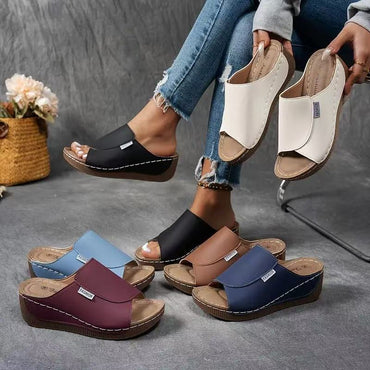 WedgeEase Casual Sandalen mit Keilabsatz für Damen