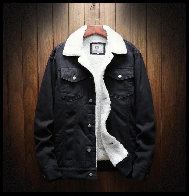 Gefutterte Denim-Jacke für Männer