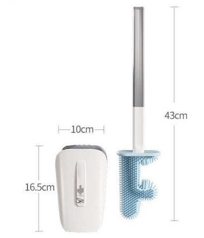 Bakterientötende Toilettenbürste mit Desinfektionskopf