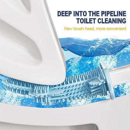 Bakterientötende Toilettenbürste mit Desinfektionskopf