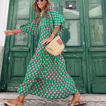 Mila | Robe d'été verte