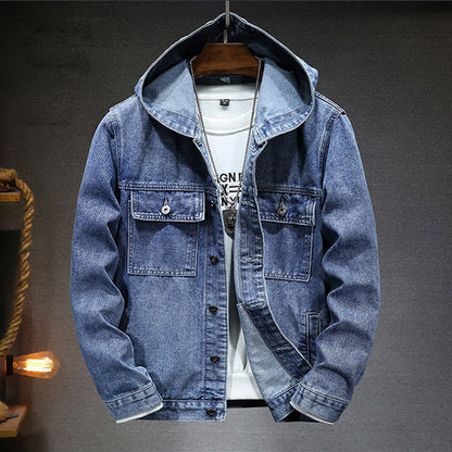 Veste à capuche en jean