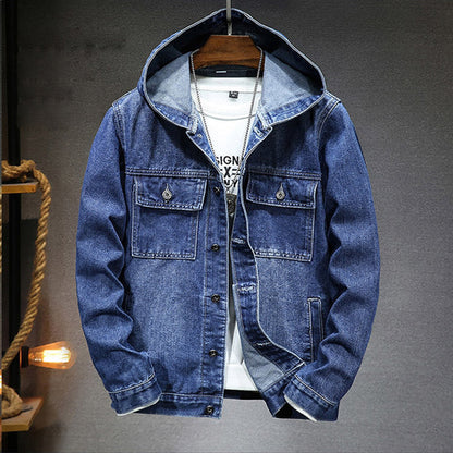 Veste à capuche en jean