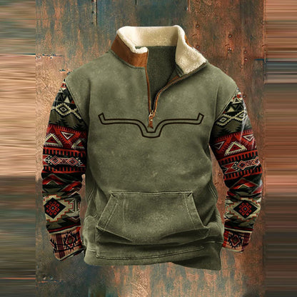 Chemise chaude avec un flux en peluche pour les hommes