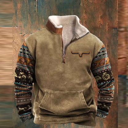 Chemise chaude avec un flux en peluche pour les hommes