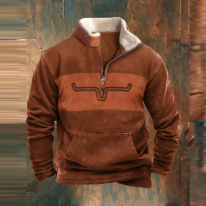 Chemise chaude avec un flux en peluche pour les hommes