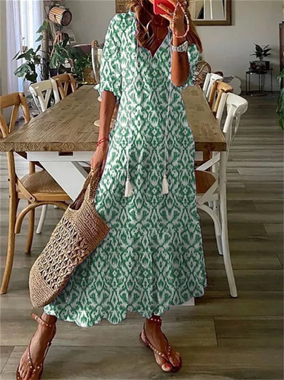 Juillet | Robe d'été maxi