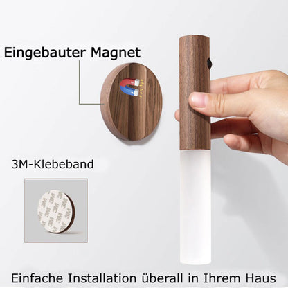 Magnetishe Aufladbar Holz- Wandleuchte
