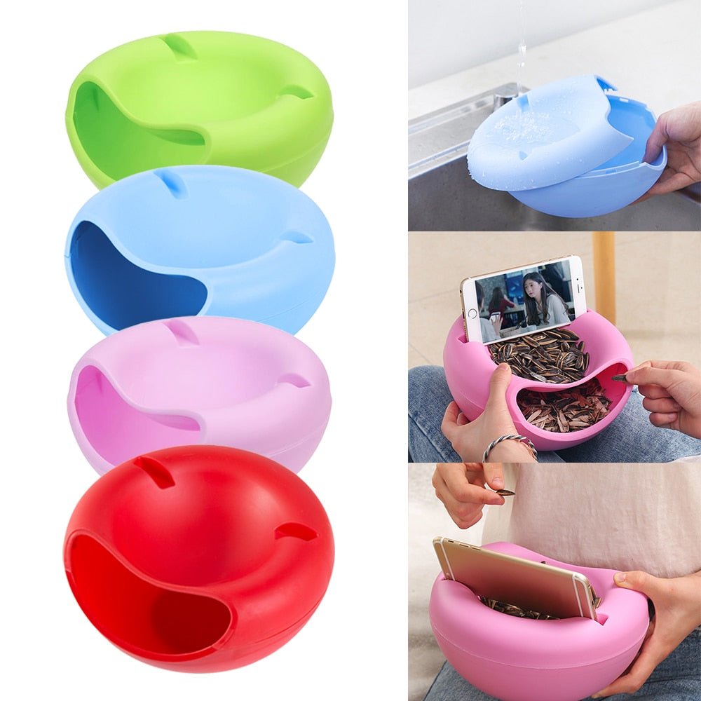 Snack Bowl avec un support de téléphone portable